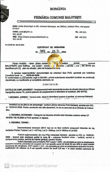 4 X Loturi Teren Intravilan in Saftica – Balotesti |  100m de DN1 - 9