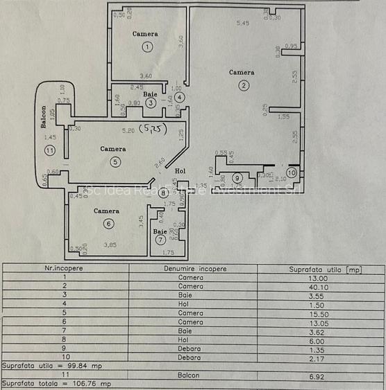 Apartament cu 4 camere -ETAJ INTERMEDIAR- 5 minute Medicina - 11