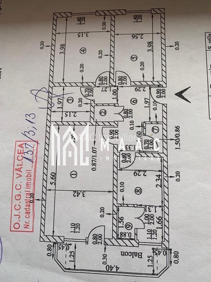 Apartament | 3 camere | Calea lui Traian | Etaj 3 - 14