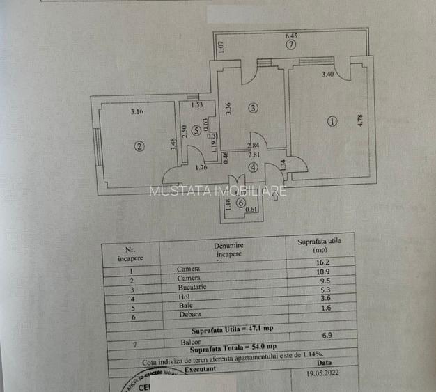 Apartament 2 camere, confort 1 decomandat, zona Plantelor - 7