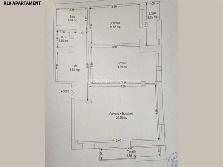 COMISION 0% Apartament 3 camere, bloc din 2008 , A.Ghirodei - Tivoli - 2