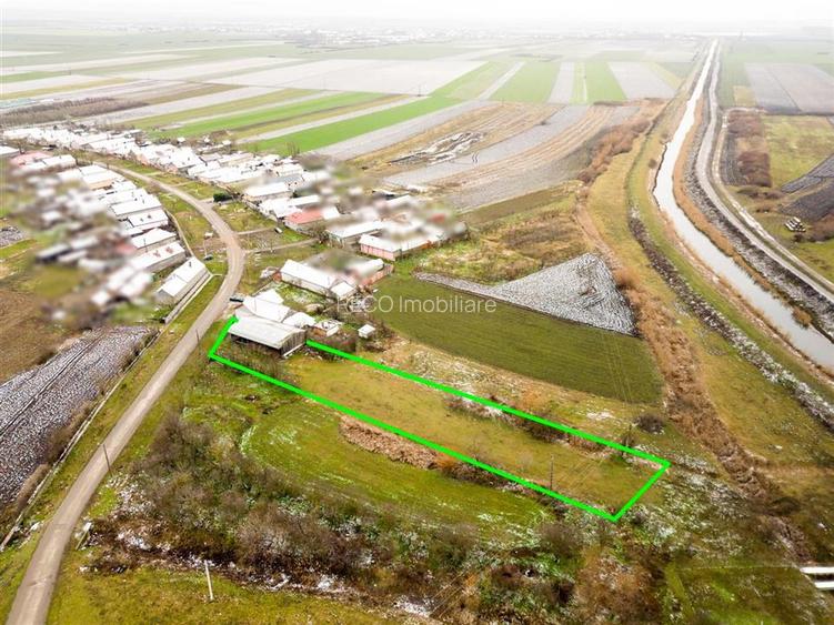 RECO . Teren intravilan cu hala metalica in Roit . - 3