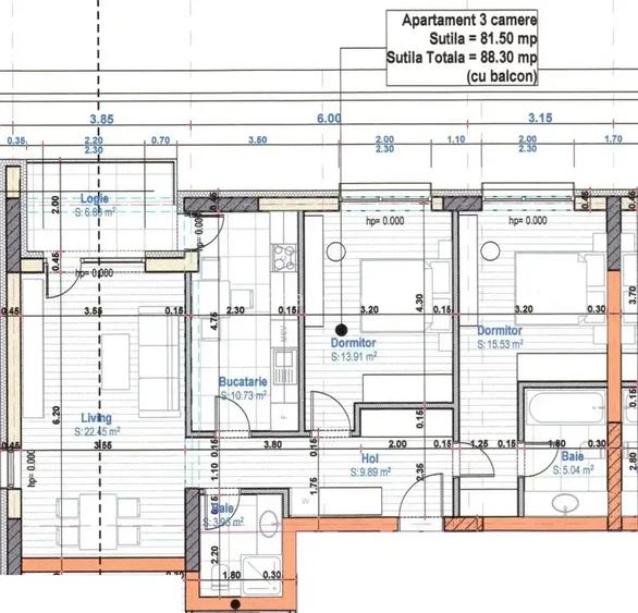 3 camere | 1 Decembrie 1918 |15 min metrou | 88 mp | premium - 3