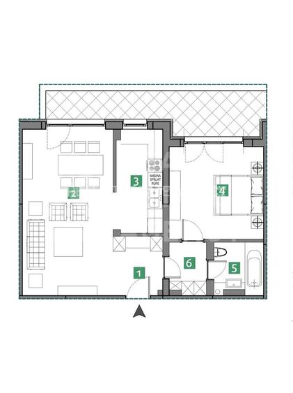 Apartament cu 2 camere  - Vedere spre lac, zona Sisești - 1