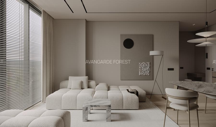 Apartament 2 Camere | 3m Înălțime | Ferestre Floor-to-Ceiling - AVANGARDE FOREST - 11