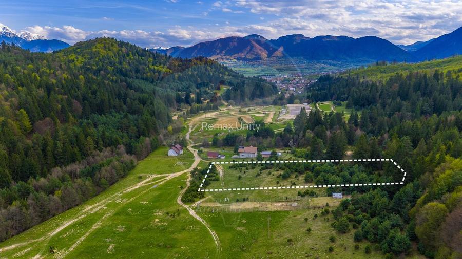 Teren intravilan de 1 ha cu vedere la munte – Zărnești, Brebina - 3
