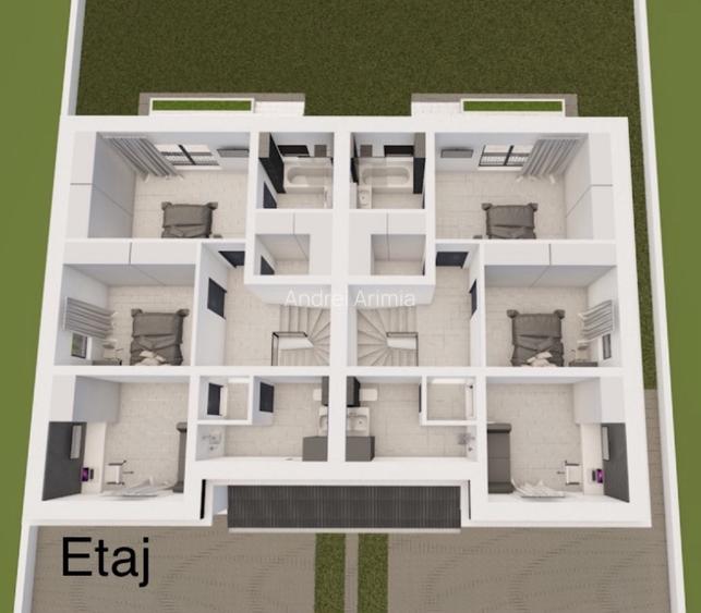 Duplex premium 125 mp, 4 dormitoare, dotări superioare, Dumbrăvița - zona Cora - 15