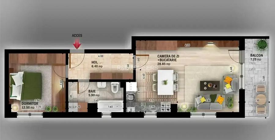 2 camere balcon generos – mutare acum 120.000 Eur - 9