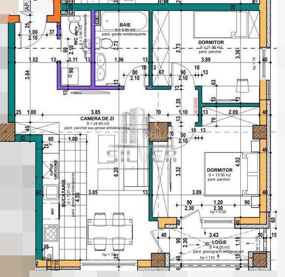 Apartament cu 3 camere/recent finisat/parcare/Columna Residence. - 7