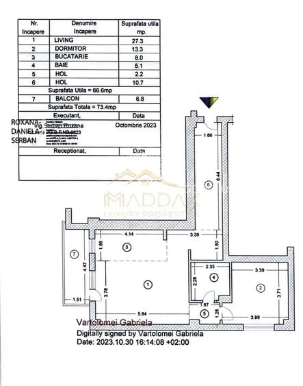 Apartament cu 2 camere *67mp utili + Terasa* // Pipera - Rond OMV - 1