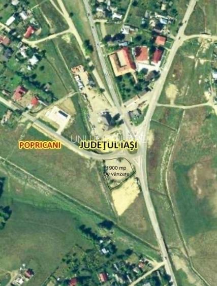 Teren 1900 mp în Sens Giratoriu – DN24C, Popricani, Iași, Ideal Stație PECO - 3