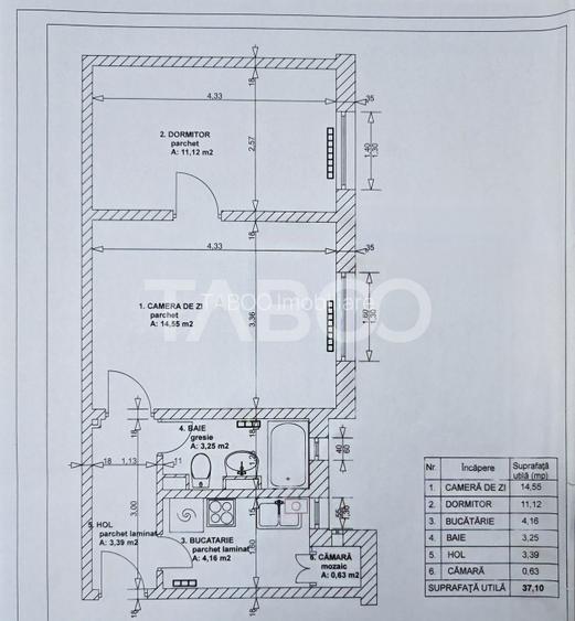Apartament 2 camere de vanzare mobilat Mihai Viteazul Cedonia Sibiu - 1