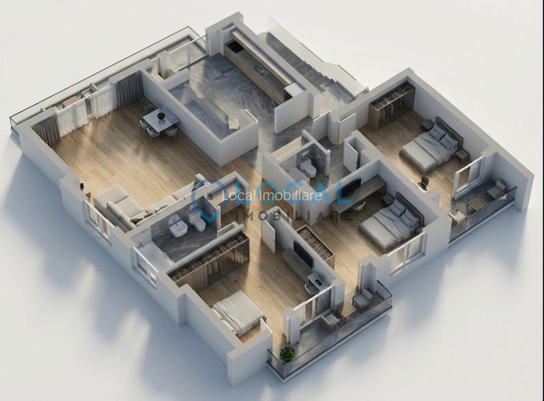 Apartament 4 camere | 104 mp | 2 parcari  | Manastur - 13