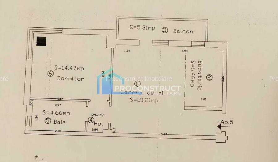 Apartament cu 2 camere | Mobilat & Utilat | Giroc | 86,800 EURO - 4