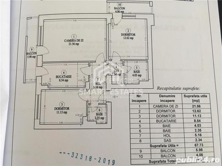 3 camere Baba Novac Residence | etaj 3 - 9
