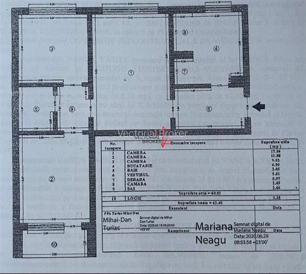 Apartament 3 camere / parcare / boxa / zona verde - 13