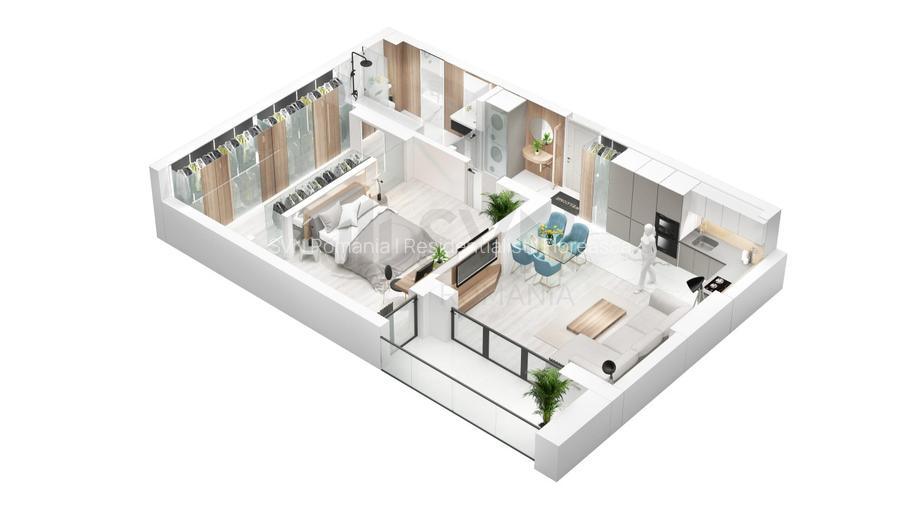 REA1020547 2 camere - proiect imobiliar nou - comision 0 - 2