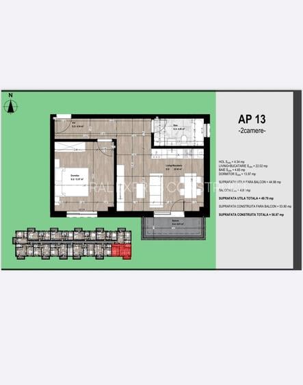 Apartament 2 camere OTOPENI. Direct Dezvoltator! SUPER PREȚ! - 7