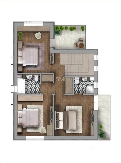Vila individuala premium la cheie langa padure 195.000 Euro + TVA - 5