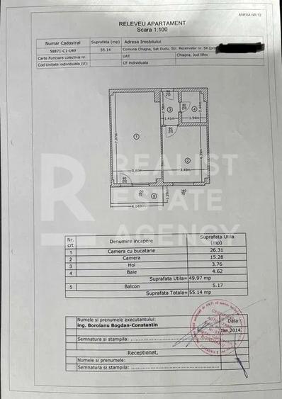 Vânzare, apartament, 2 camere, în zona Militari Residence