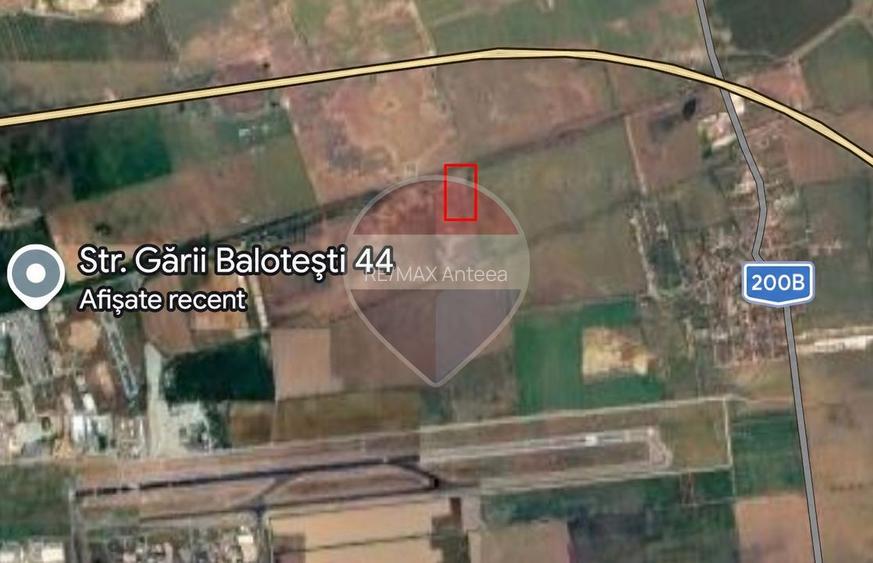 Teren intravilan 2.500 mp Otopeni | Drumul Gării Balotești | Aeroport
