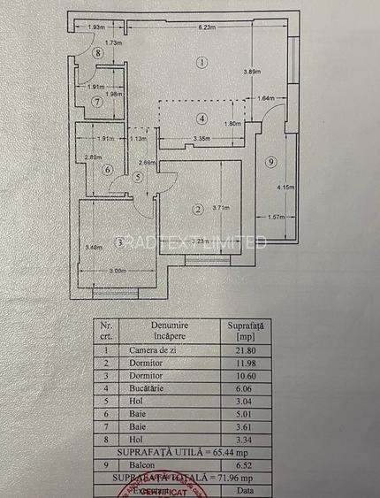 3 camere  in bloc nou. - 4