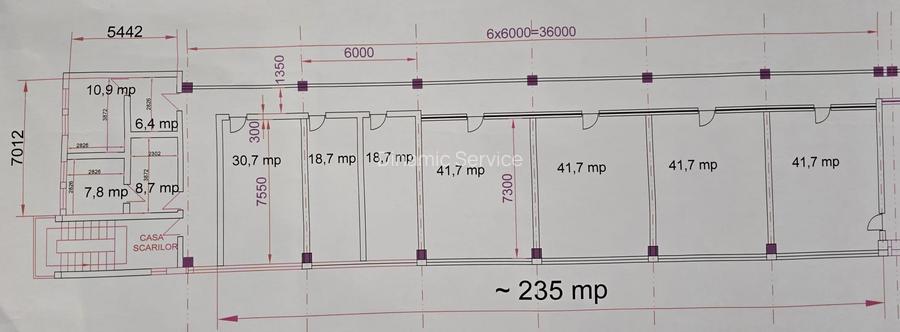 TITAN-FAUR, inchiriez birouri, 252mp, toate utilitatile, 9euro/mp - 4