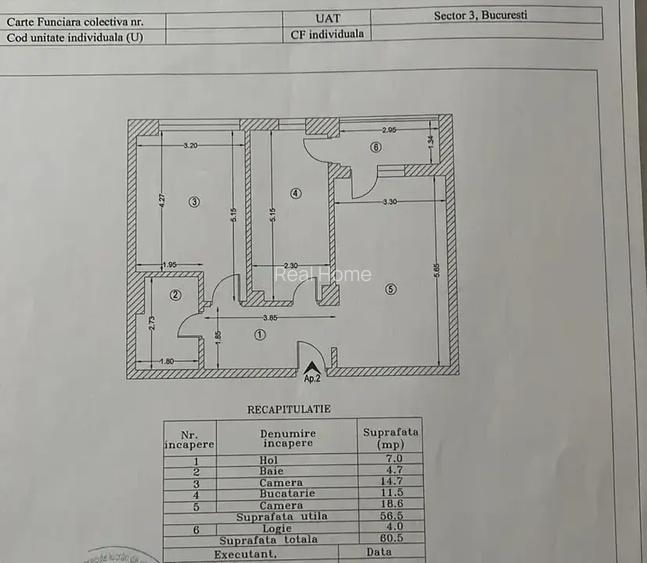 Ap 2 camere 56.5 utili Mobilat /parcare la 13 minute metrou 1 Dec 1918 - 9