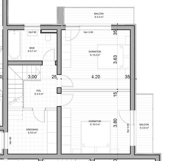 COMISION 0%. Duplex in Braytim. Asfalt. Langa Musicescu. - 17