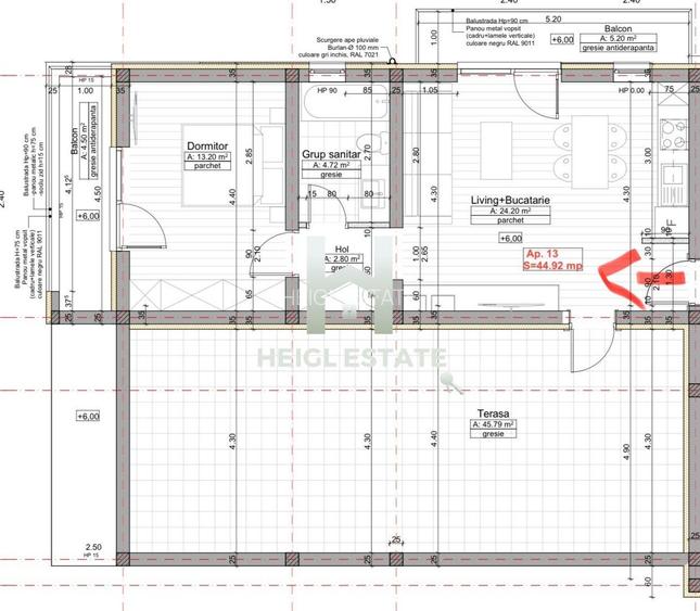 Apartament cu 2 camere tip penthouse in Braytim - 7