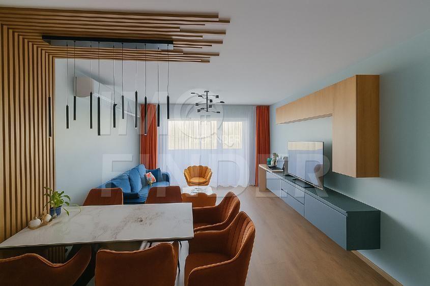 Apartament 3 camere, 74 mp, 2 bai, mobilat premium, Sopor - Baza Sportiva - 2