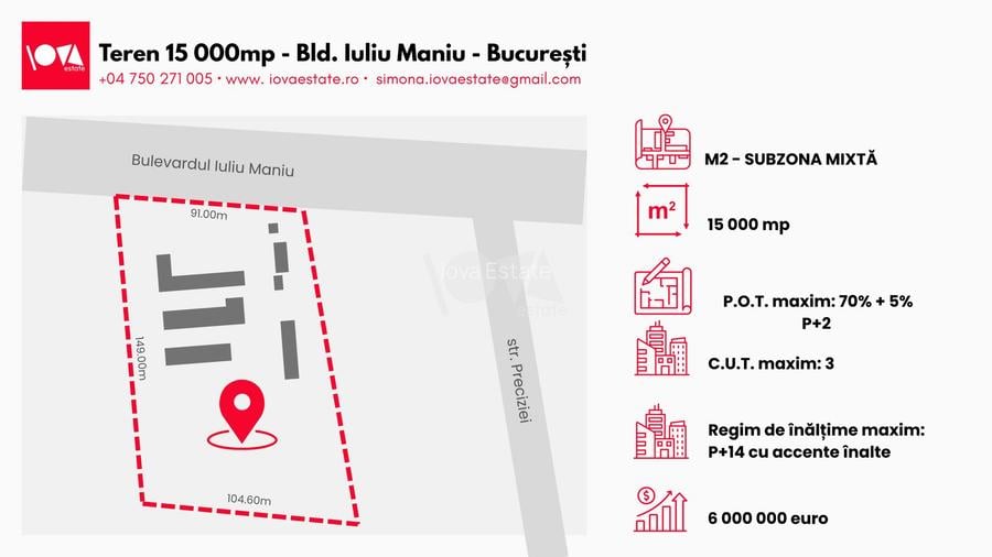 De vânzare: teren 15 000mp - Bd. Iuliu Maniu - oportunitate investiție - 2