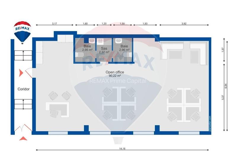 Spațiu comercial open space de vânzare, 102 mp, ultracentral, Oradea - 3