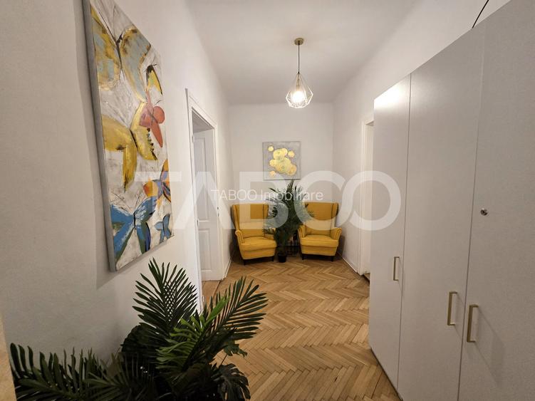 Apartament de vanzare in Centrul Istoric Sibiu 90 mpu mobilat utilat - 9