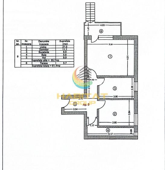 Apartament 2 camere- mobilat si utilat + curte 200mp - 2