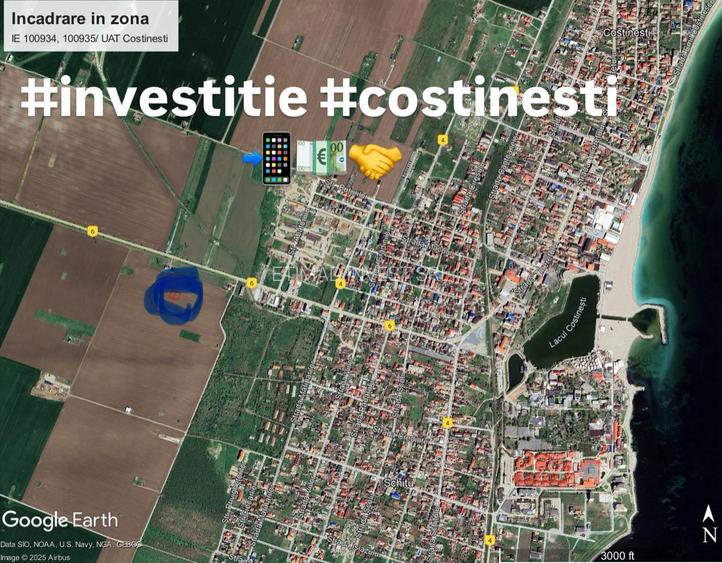 COSTINESTI - 500 MP x 2 LOTURI - INTRAVILAN - 10