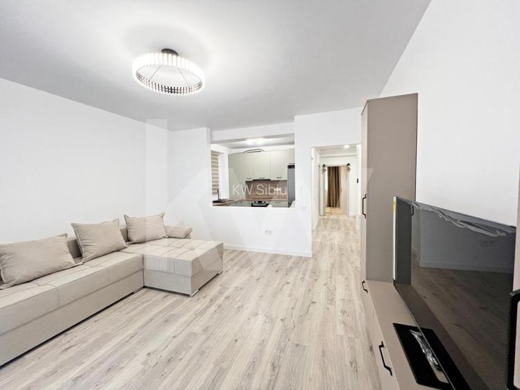 De inchiriat apartament 2 camere complet mobilat si utilat. Terasa mare.  - 2