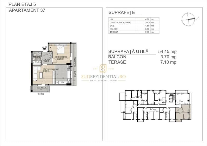 Apartament modern,spatios cu 2 camere, locatie excelenta in Sectorul 4 - 1