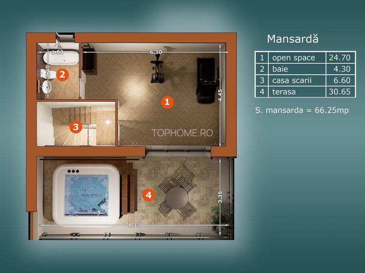 DUPLEX | P + 1 + MANSARDA |  185 MP UTILI |  FINISAJE PREMIUM | IDEAL FAMILIE! - 8