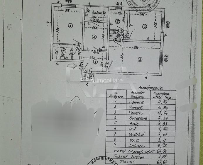 3 camere, et 3/8, bloc 1984, centrala, renovat- Gorjului - 8