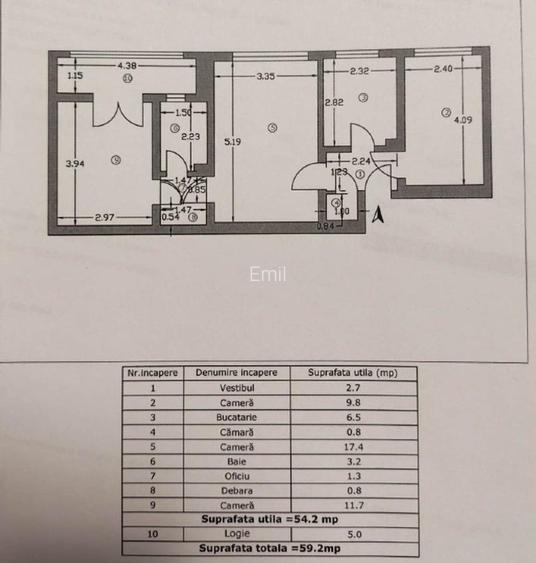 Apartament 3 camere str. Baraj Lotru - Metrou Titan - 7