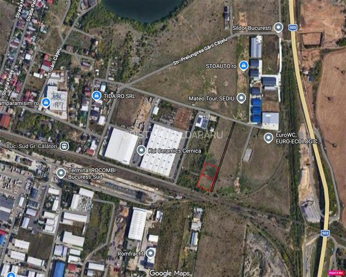 Vanzare teren industrial Pallady - Drumul intre Tarlale - Gara Catelu - 2