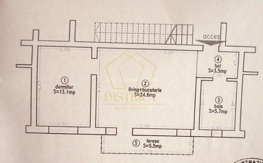 Apartament cu 2 camere complet mobilat si utilat in Braytim langa Musicescu. - 1