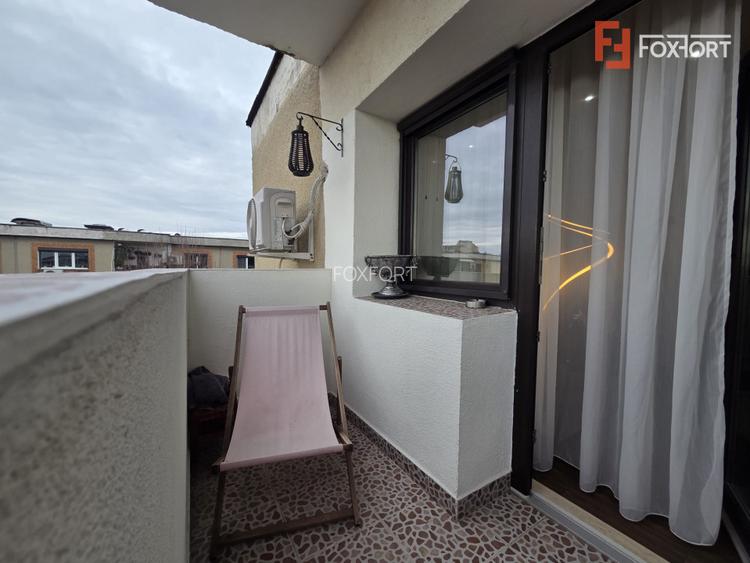 Garsoniera moderna cu balcon de vanzare 32 mp utili | Banu maracine Arad - 7