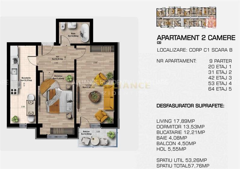 3 camere, 2 bai - Complex rezidential modern - confort, calitate si acces rapid - 9