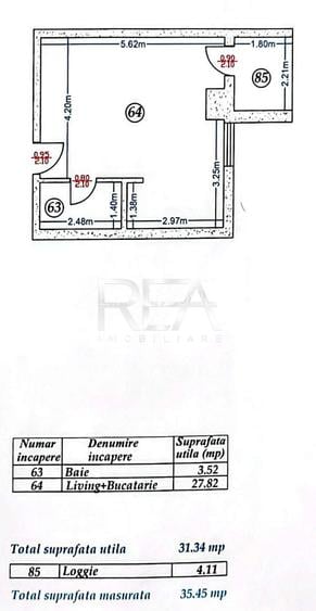 Garsonieră Alba Iulia, centrală, et. 1, an 2016, 35 mp - 7