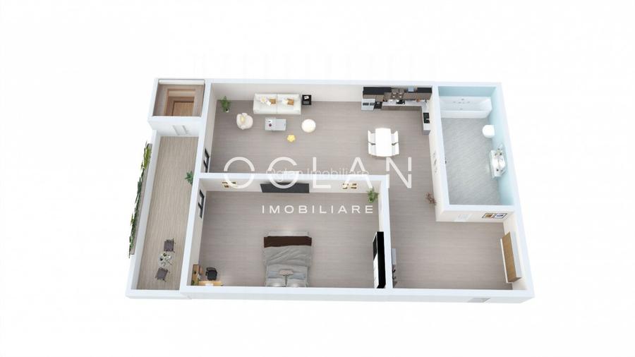 Studio , 43.63 mp utili + balcon - Zona Lacul lui Binder - 6