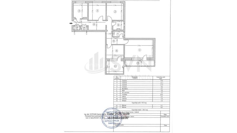 REA1026265 Apartament 4 camere Mega Mall - Pantelimon - 16