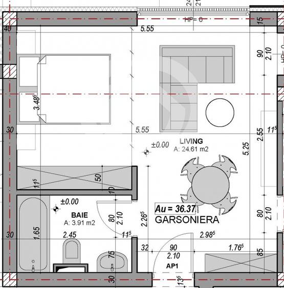 Studio modern | 36,37 mp | Balcon | Parcare inclusa | Ansamblu DaVinci Homes - 7