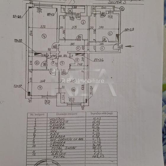 4 Camere Et.1/8 An 1997 Zona Unirii - Piata Sf. Vineri - 14